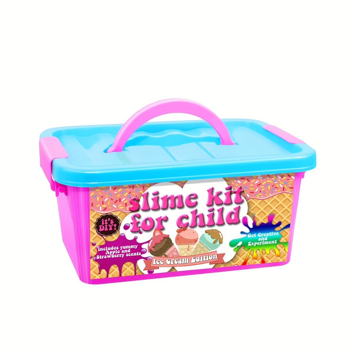 Ice Cream Slime Kit for Girls Ages 8-12 - Ice Cream Party Favors DIY Slime  for Girls, Mini Ice Cream Set Make Your Own Slime Kit for Girls 10-12, Slime  Kit Unde…