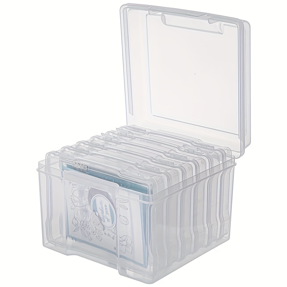 Photo Case Set Photo Storage Box With 6 Inner Cases Plastic - Temu