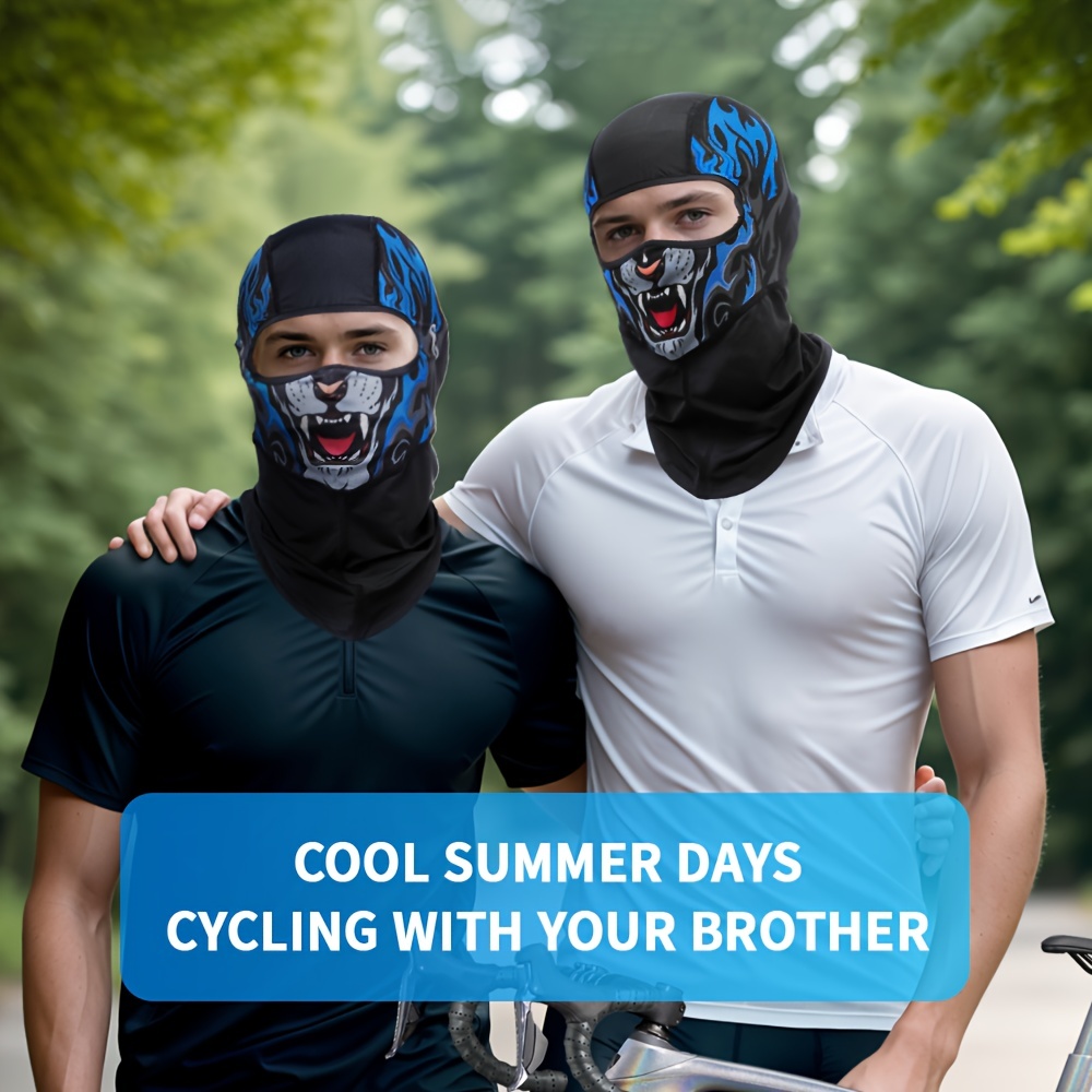 Summer Cooling Balaclava Ice Silk Face Mask for Fishing Cycling