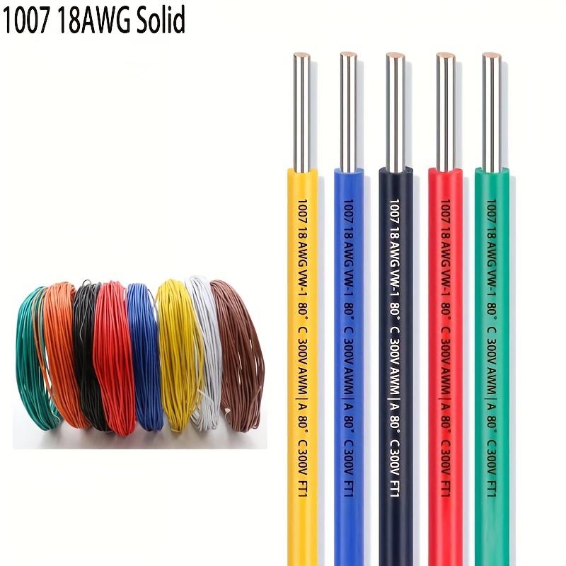18 Awg Solid Wire Electrical Wire Cable 18 Gauge 0.8mm² Hook - Temu
