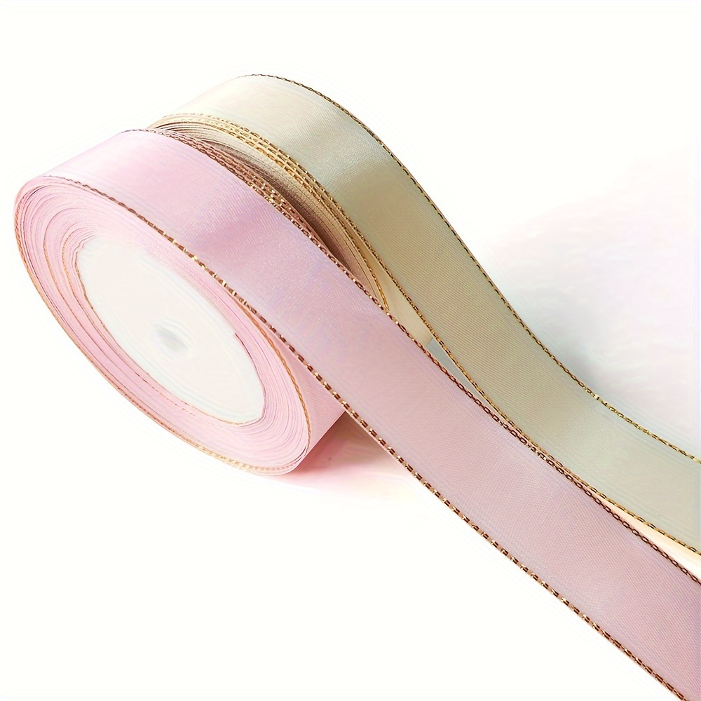 Ivory Beige Satin Ribbon 16mm 5/8 Double Faced Cream White Satin Ribbon Thin  Light Beige Gift Wrapping Ribbon 