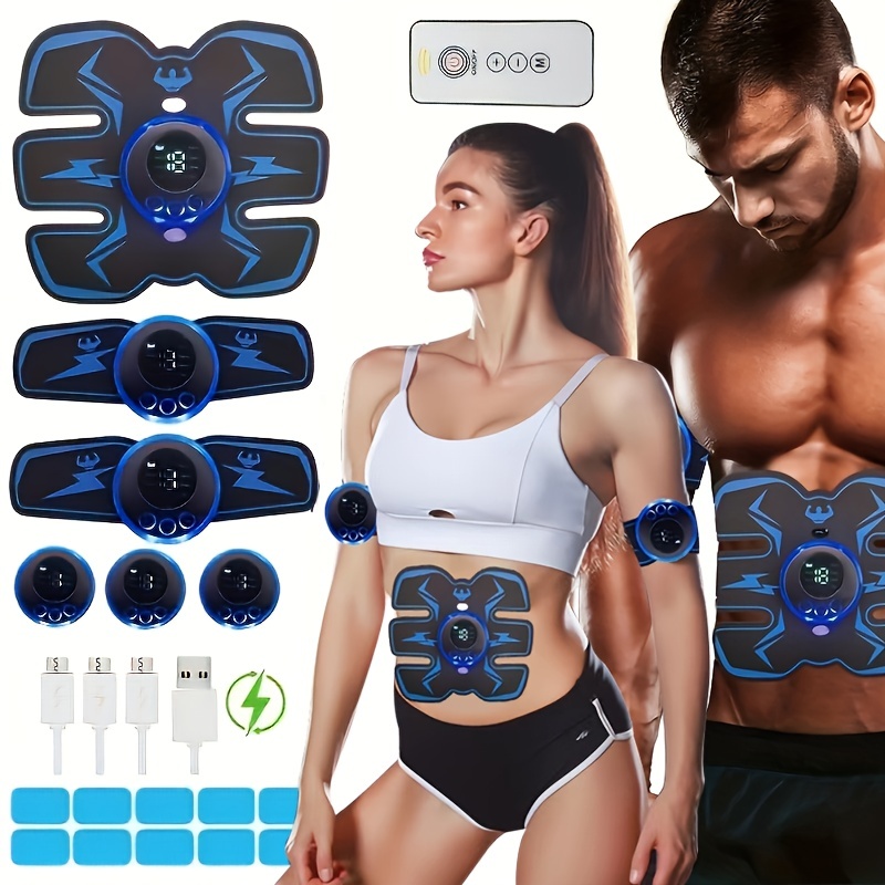 New 3 in 1 Remote Control EMS Fitness Set ABS Smart Hip Trainer