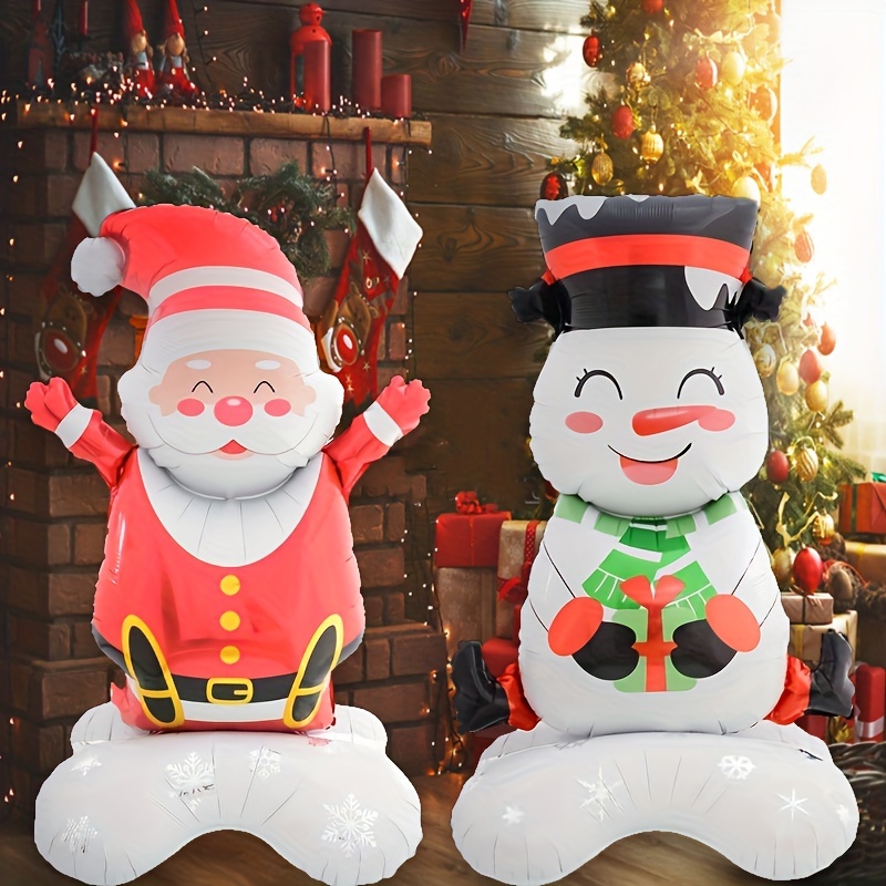 Navidad Mono De Nieve Posada Decora Globo Gigante Multi Met