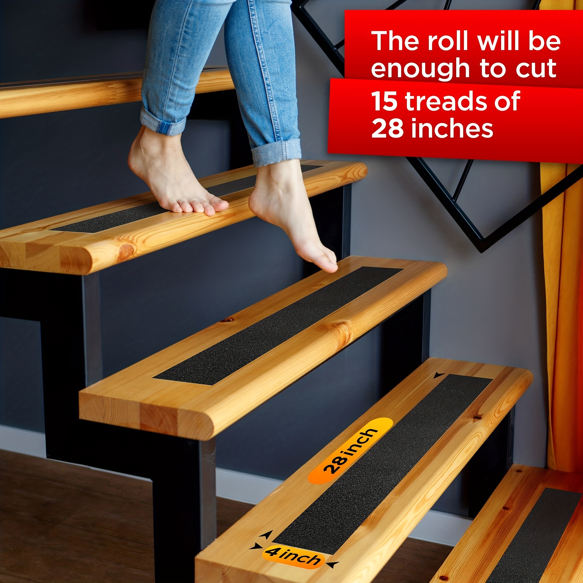 Heavy Duty Anti Slip Tape: Keep Your Stairs Safe With - Temu