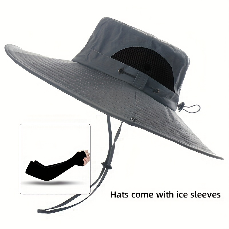 1pc Fisherman Hat Mens Summer Quick Drying Breathable Sun Hat