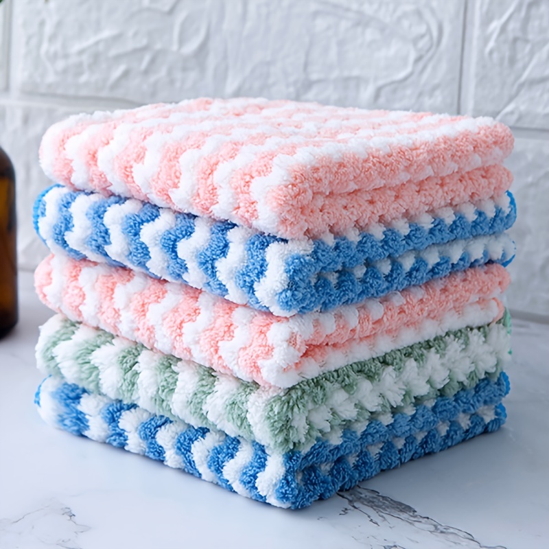 Cleaning Towel Dish Washing Towel Dishcloth Coral Velvet - Temu