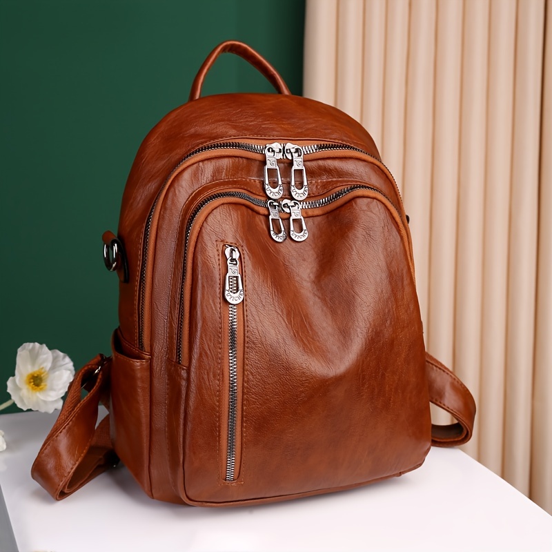 Brunello Cucinelli Patent Leather Backpack in Natural