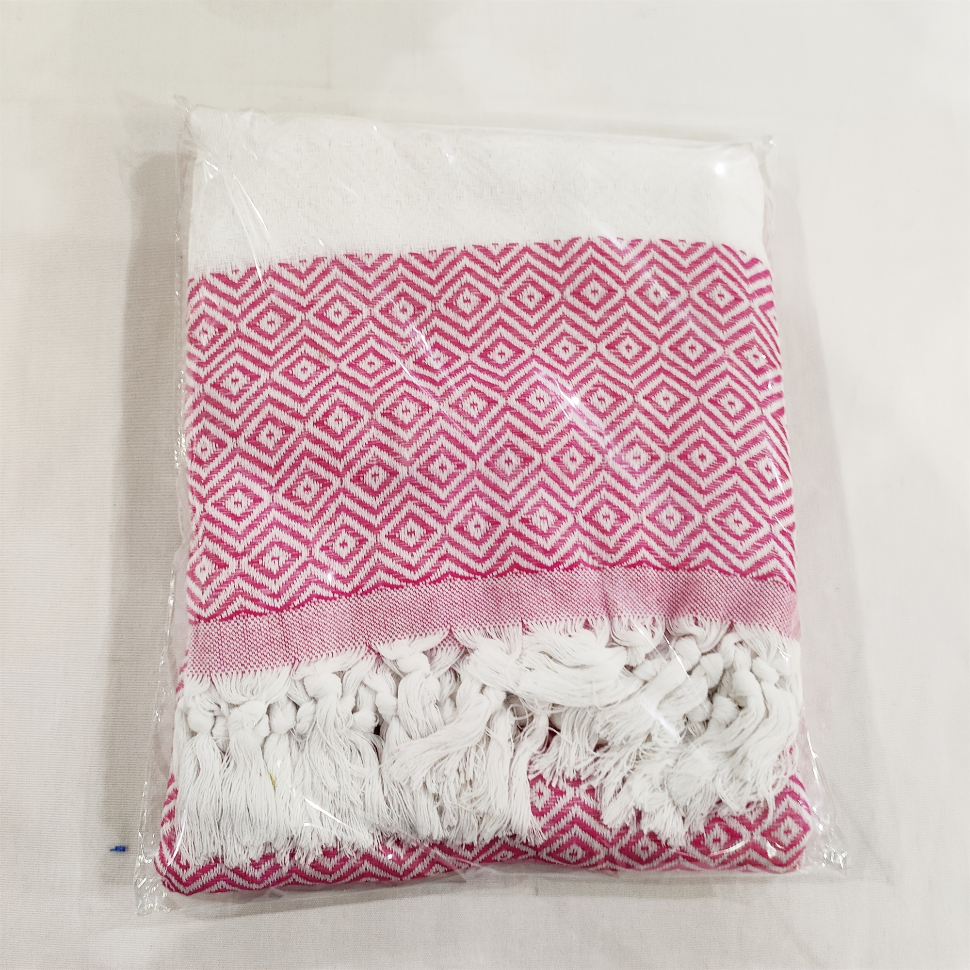 Image of 1pc 100% Cotton Turkish Cotton Bath Towel Spa Towel Bath Towel Fringed Towel Turkish Textiles Peshtemal Towel Turkish Bath Towel Diamond Towel Bulk Gifts Beach Blanket