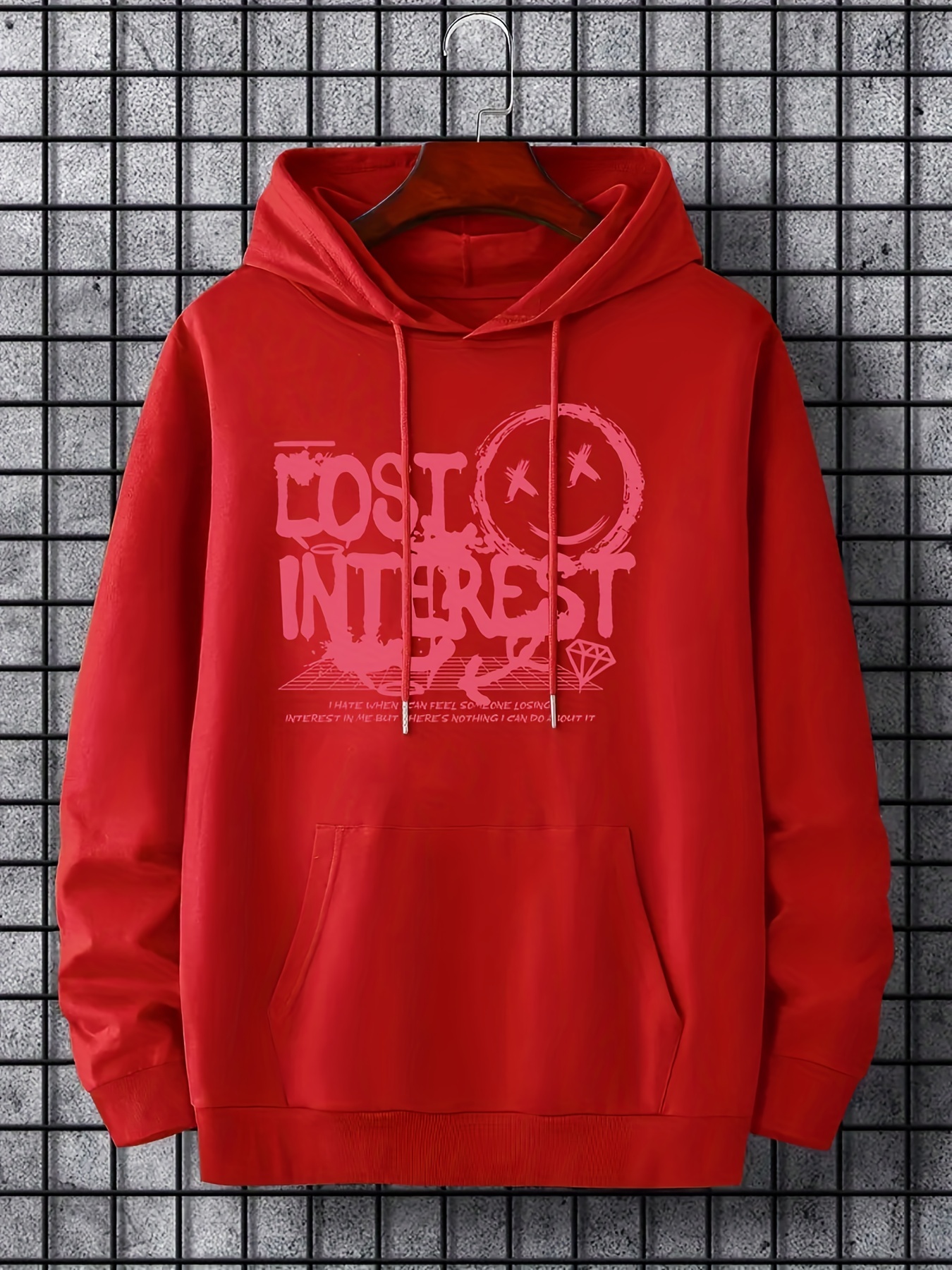 Cross Eyes Smile u0026 Cost Interest Print Hoodie, Hoodies For Men, Men's  Casual Graphic Design Pullover Hooded Sweatshirt With Kangaroo Pocket For  Spring Fall, As Gifts - Temu