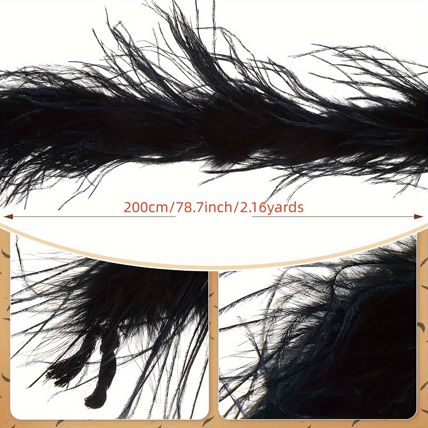 2.16yards Ostrich Feather Boas Dancing Party Show Halloween - Temu