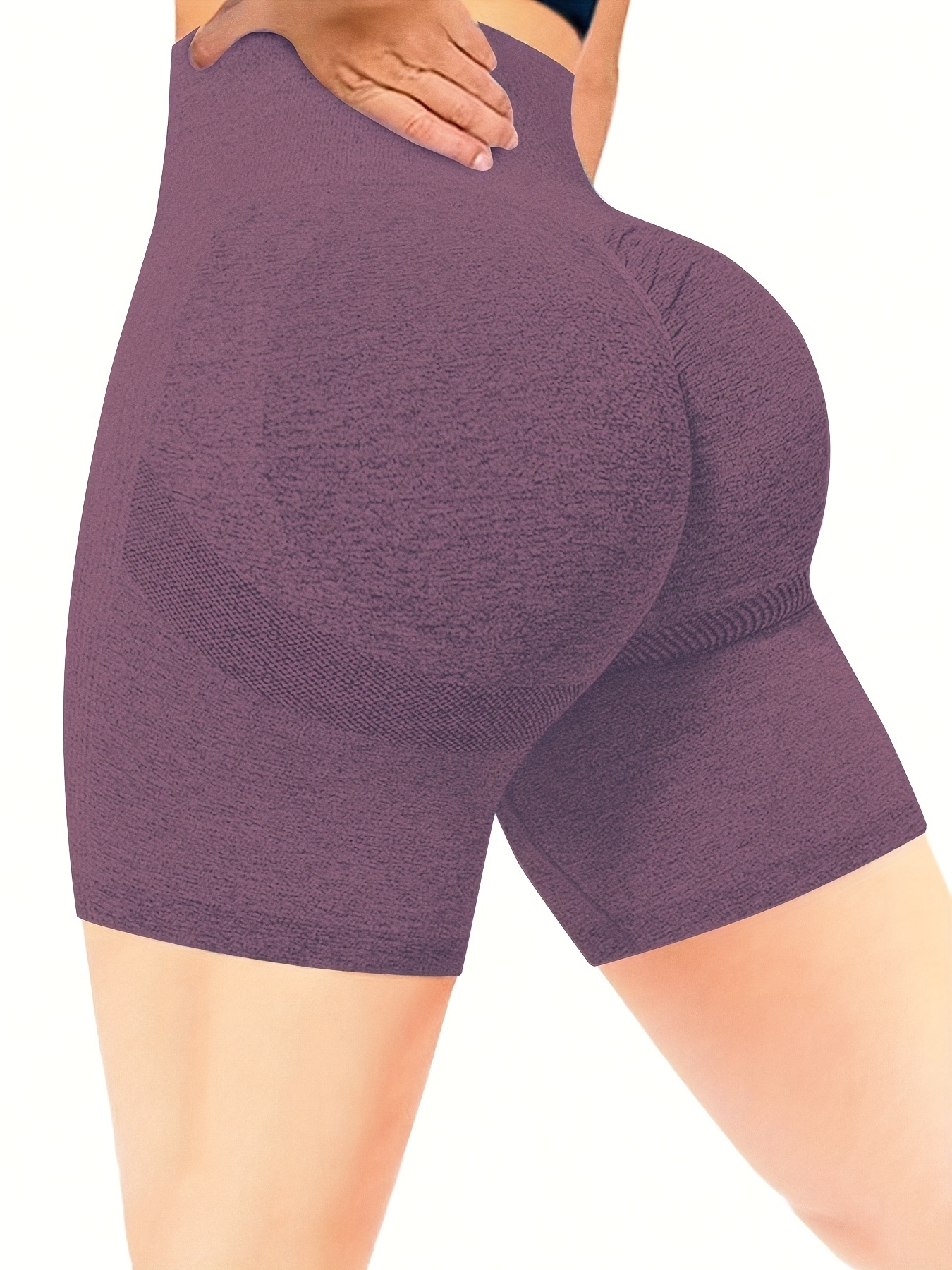 Women Butt Scrunch Workout Shorts Seamless High Waisted Amplify Gym Yoga  Athletic Booty Shorts