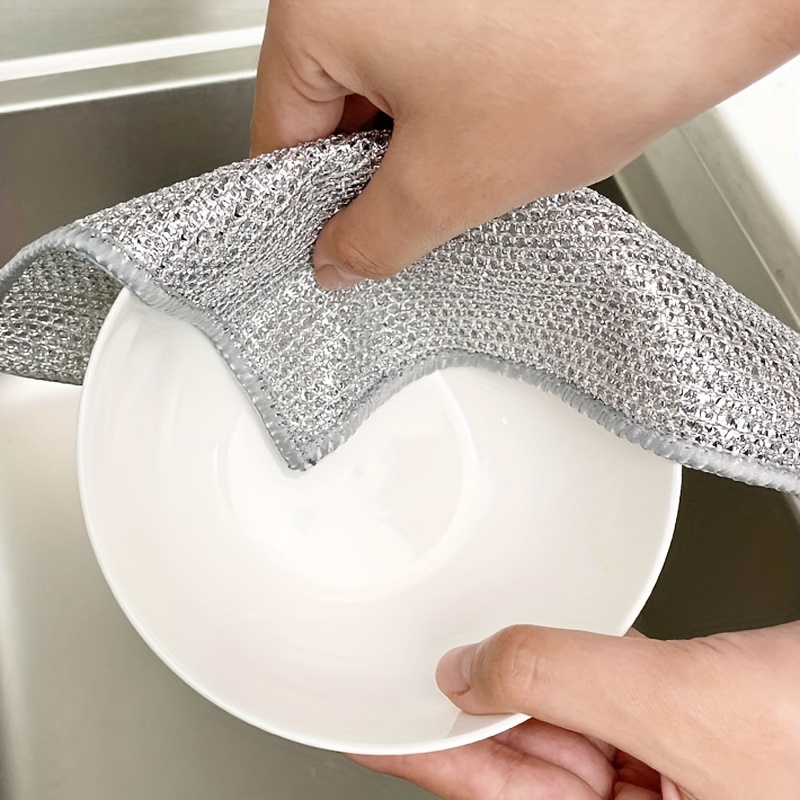 Dish Cloth Kitchen Light And Thin Dish Towel Scouring Pad - Temu