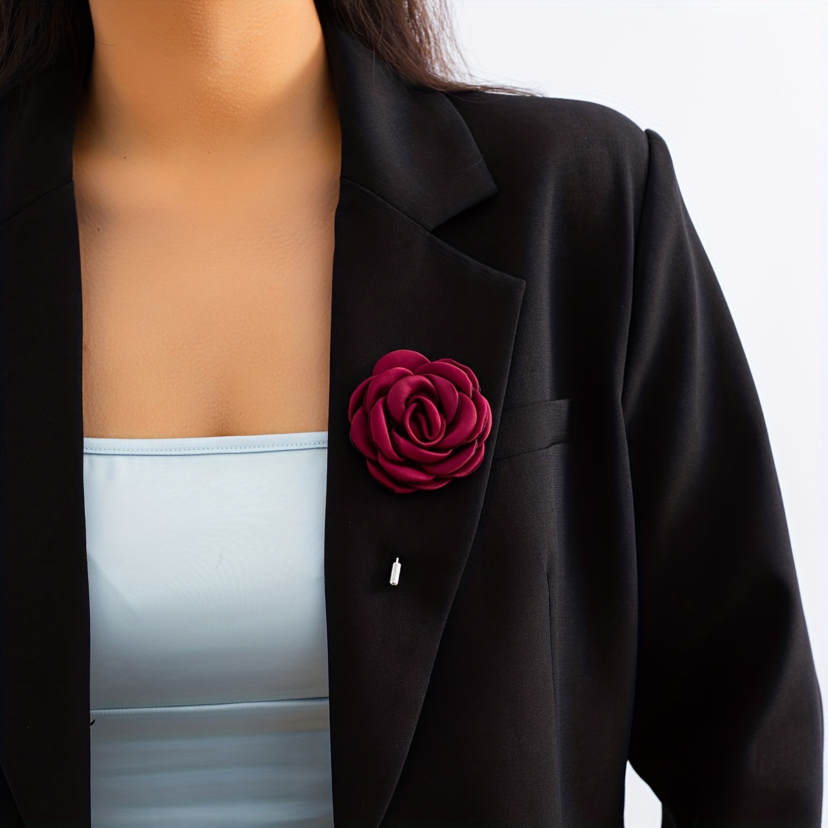 Brooch Women Flower Camellia, Cloth Collar Accessories