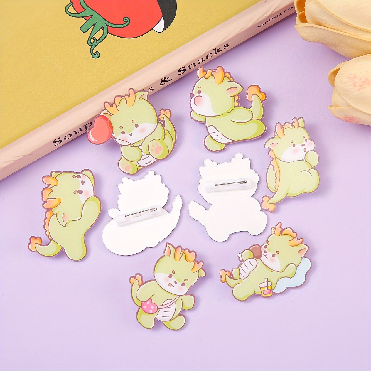 1pc Multi-colored Acrylic Joint Cute Cartoon Cat Shaped Gift Brooch,  Suitable For Women Daily Wear