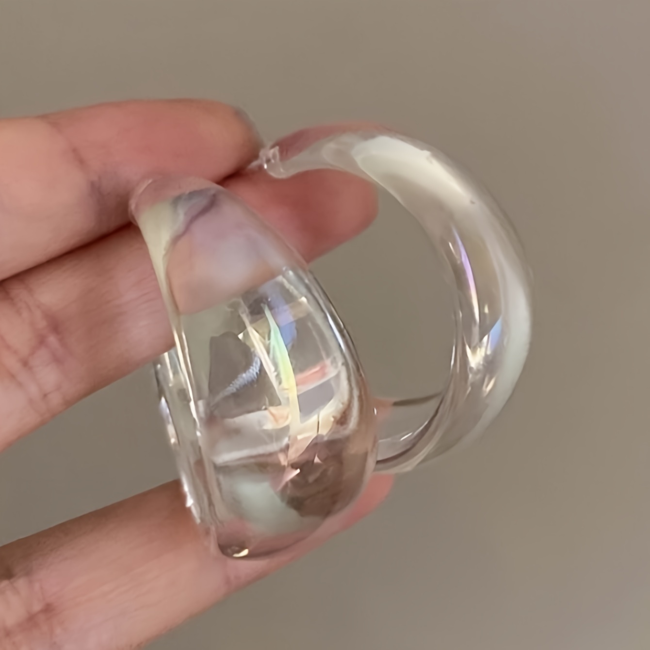 Image of A Pair Of Fashionable Vintage Minimalist High-end Fairy Aesthetic Ins-style Hoop Earrings For Women, Sister Gift, Female Gift, Jewelry Accessory