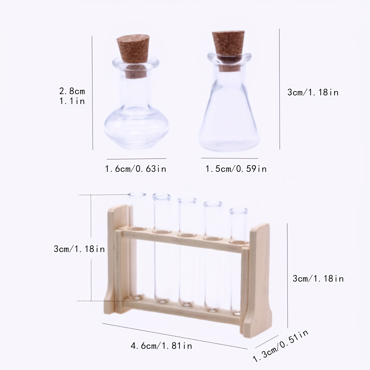 4 Piece Mini Measuring Beaker Set