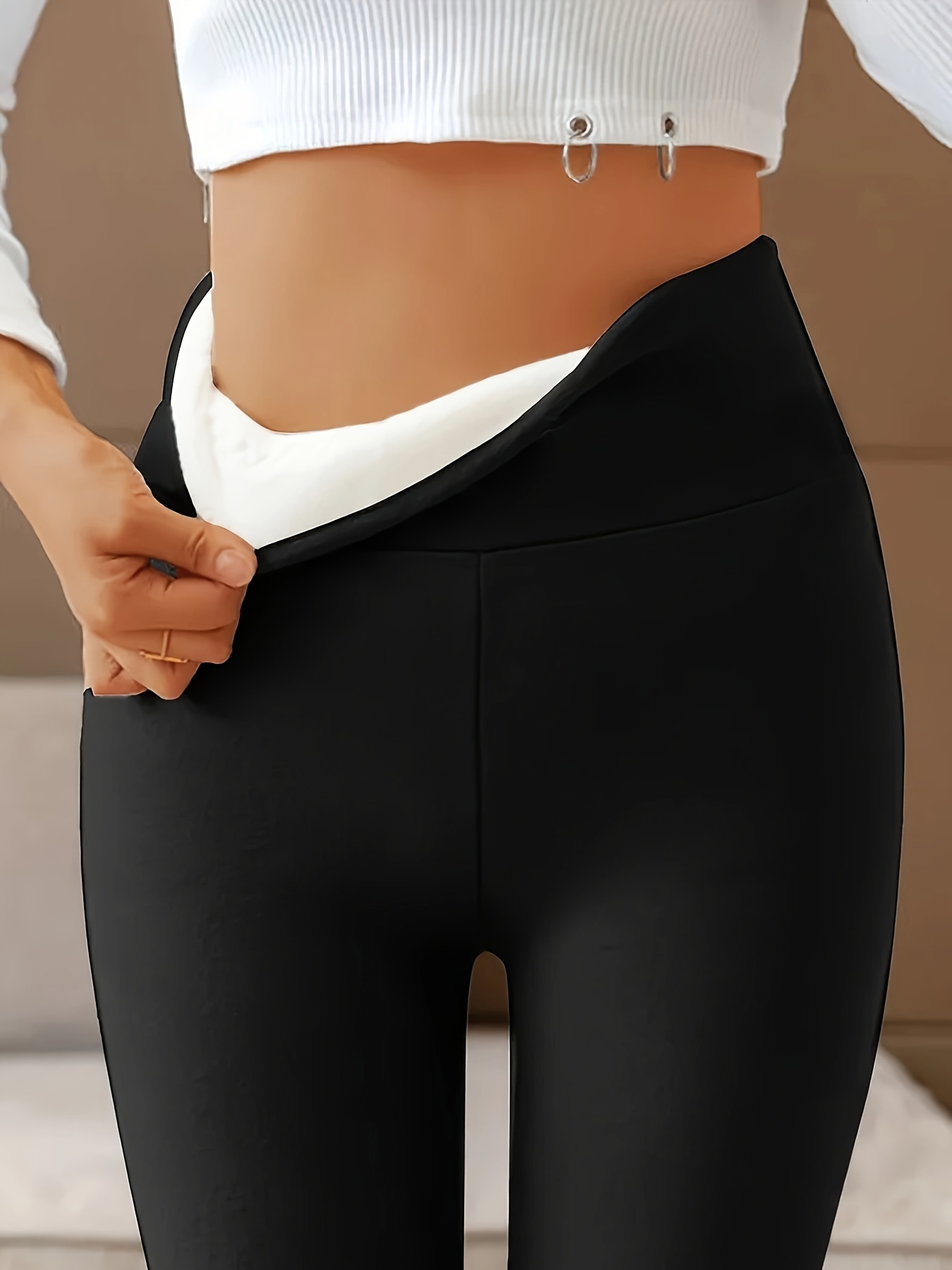Plus Size Sporty Pants Women's Plus Solid Wideband Waist - Temu