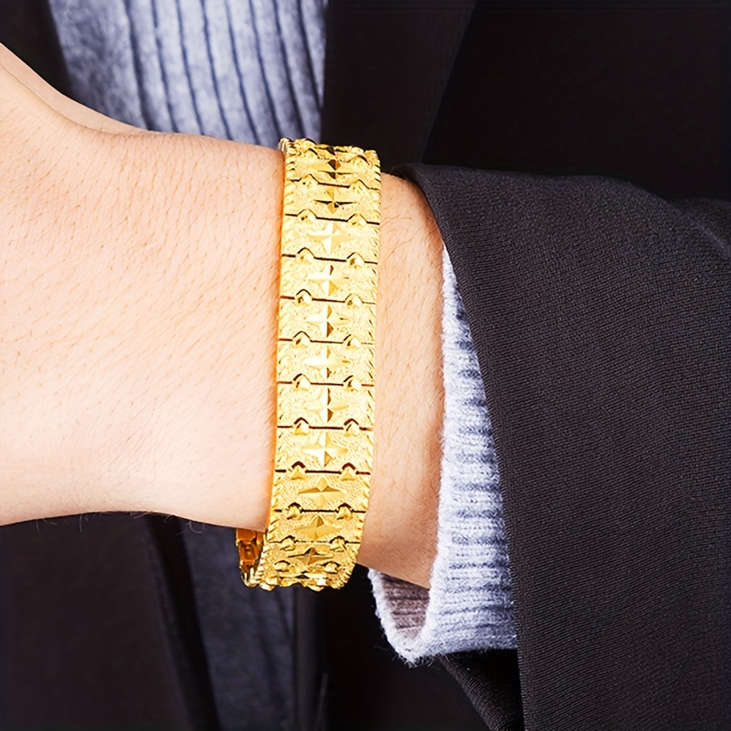 Gold Plated Fashion Bracelet Bracelet for Him Gift for Him 