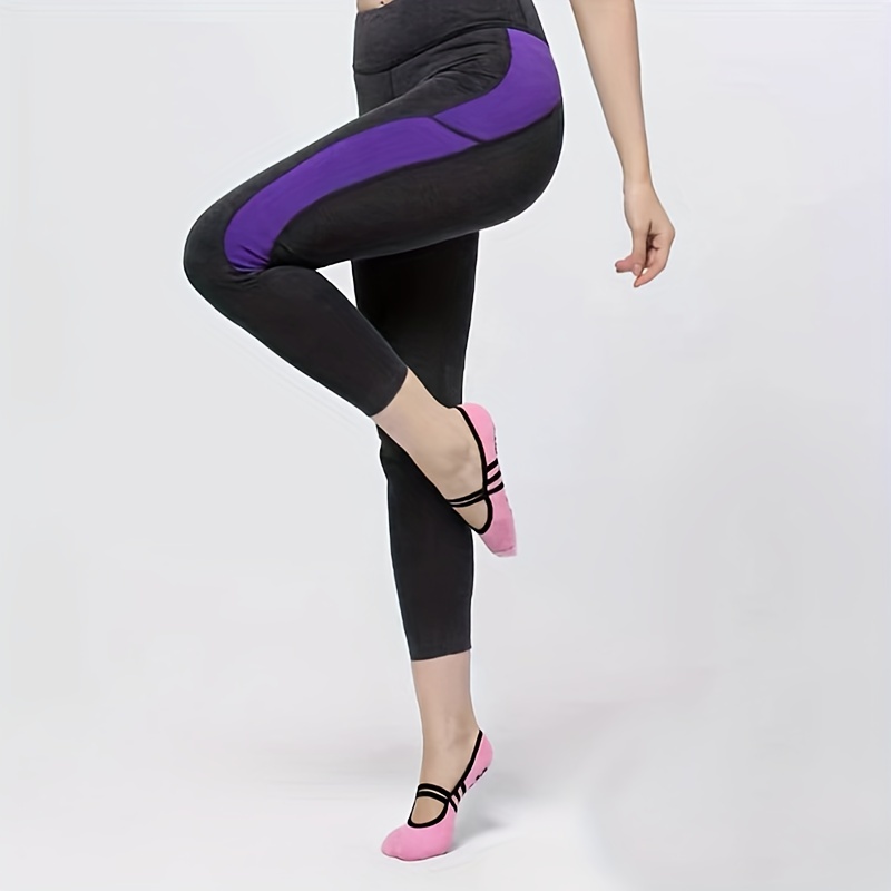 1 Par Calcetines Suaves Antideslizantes Yoga Pilates Mujer - Temu