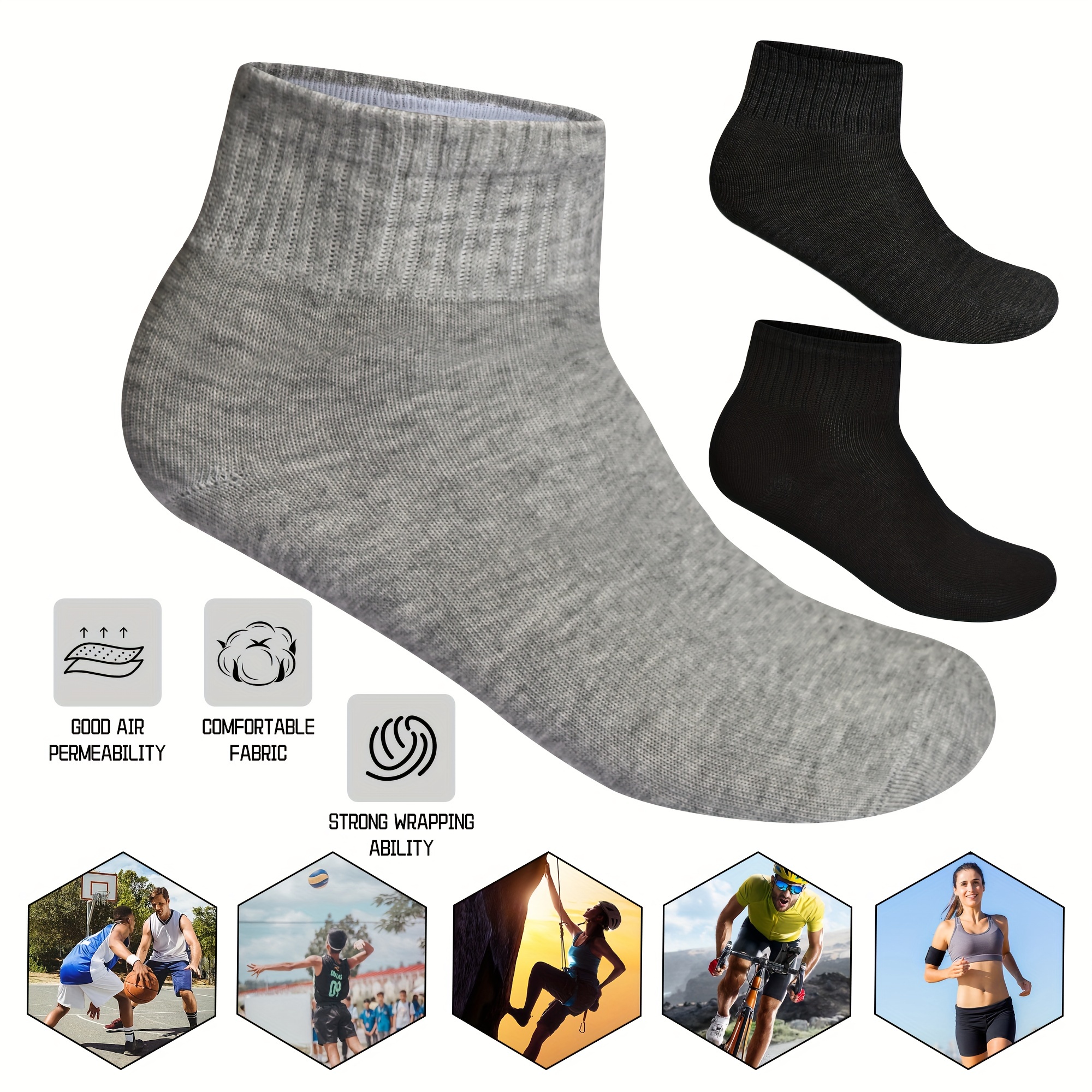 12 18 36 48 pairs Breathable Comfort Low cut Socks