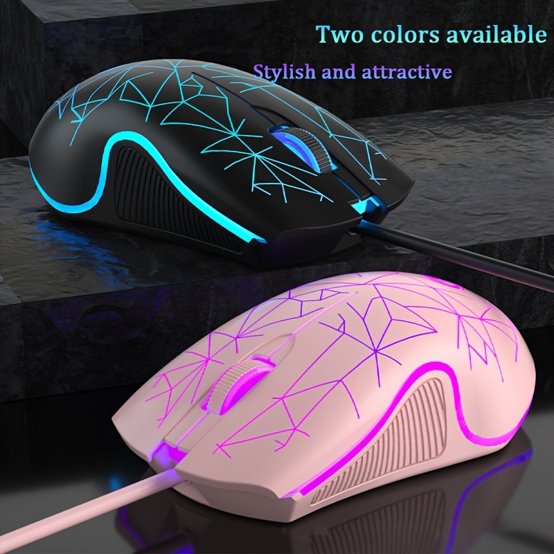 Gaming Mouse Wired Mute Mouse Gamer Mice 6Button Luminous USB Computer Mouse  for Computer PC Laptop