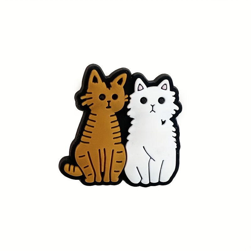 10Pcs Cat Series Shoe Charms for Clogs Birthday