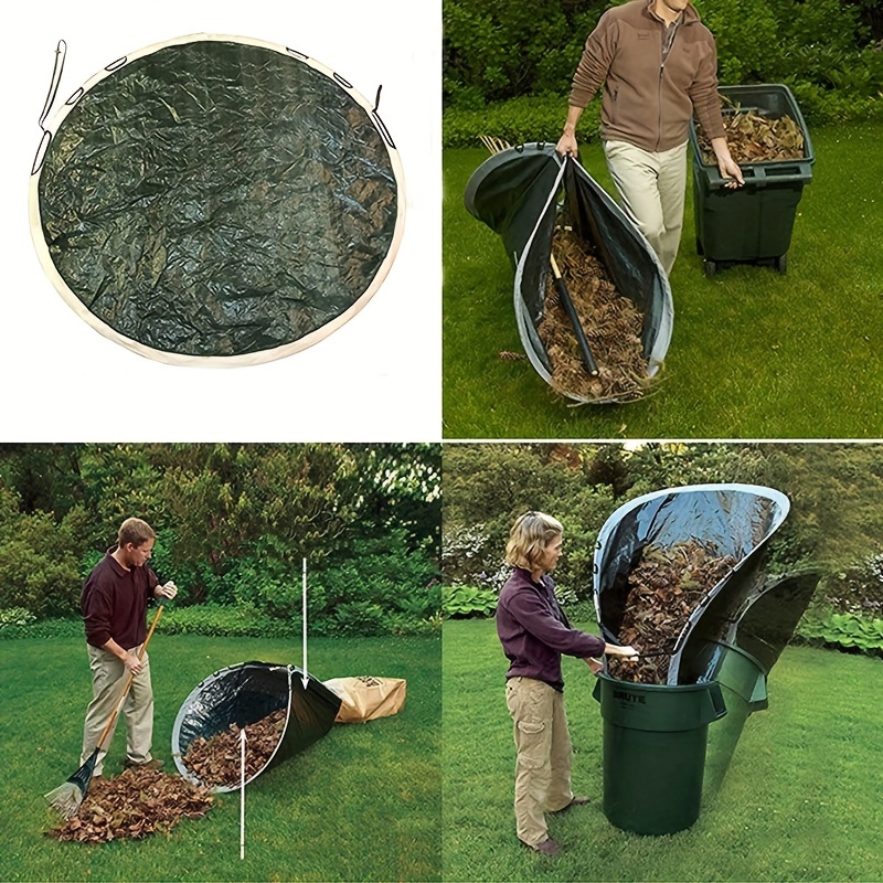 LONGRV Leaf Collector and Lawn Garden Bag - (blow up) Multipurpose Garden  Tool, Trash, Waste Collection Bucket, Foldable Dustpan, Reusable Leaf  Shaped, Heavy-Duty Tote