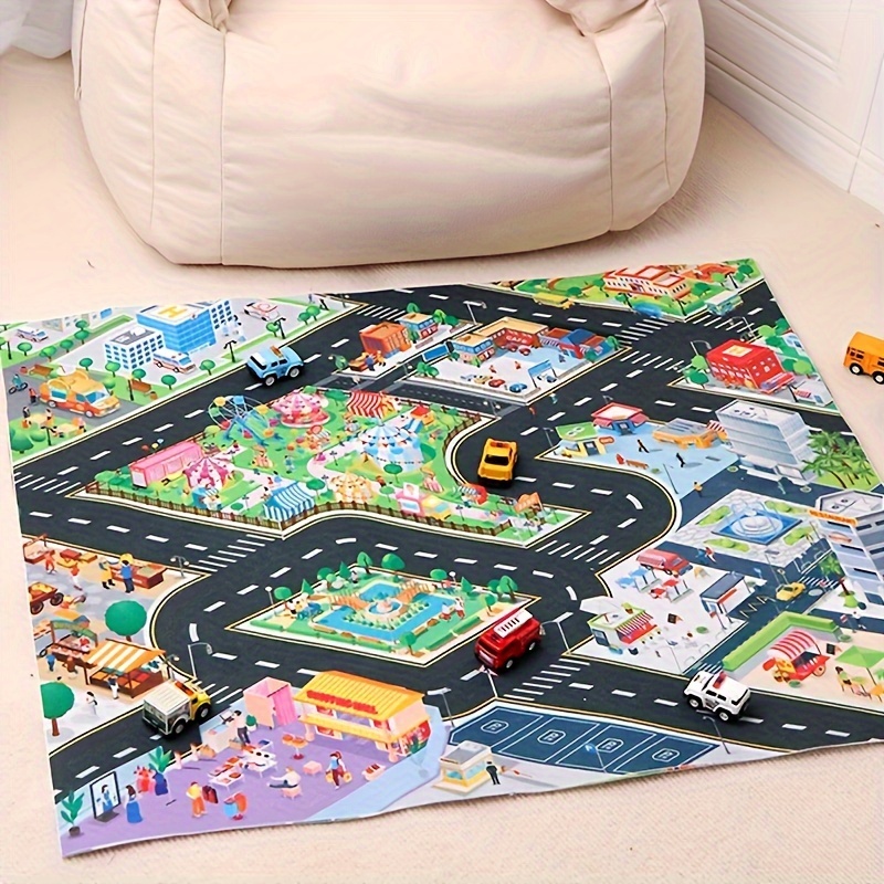 Alfombras para niños niños hoja de ruta ciudad coches de juguete alfombra  de jue