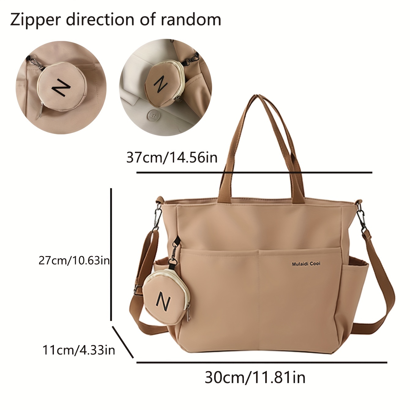 Fashionable Simple Lightweight Large Capacity Canvas Bag