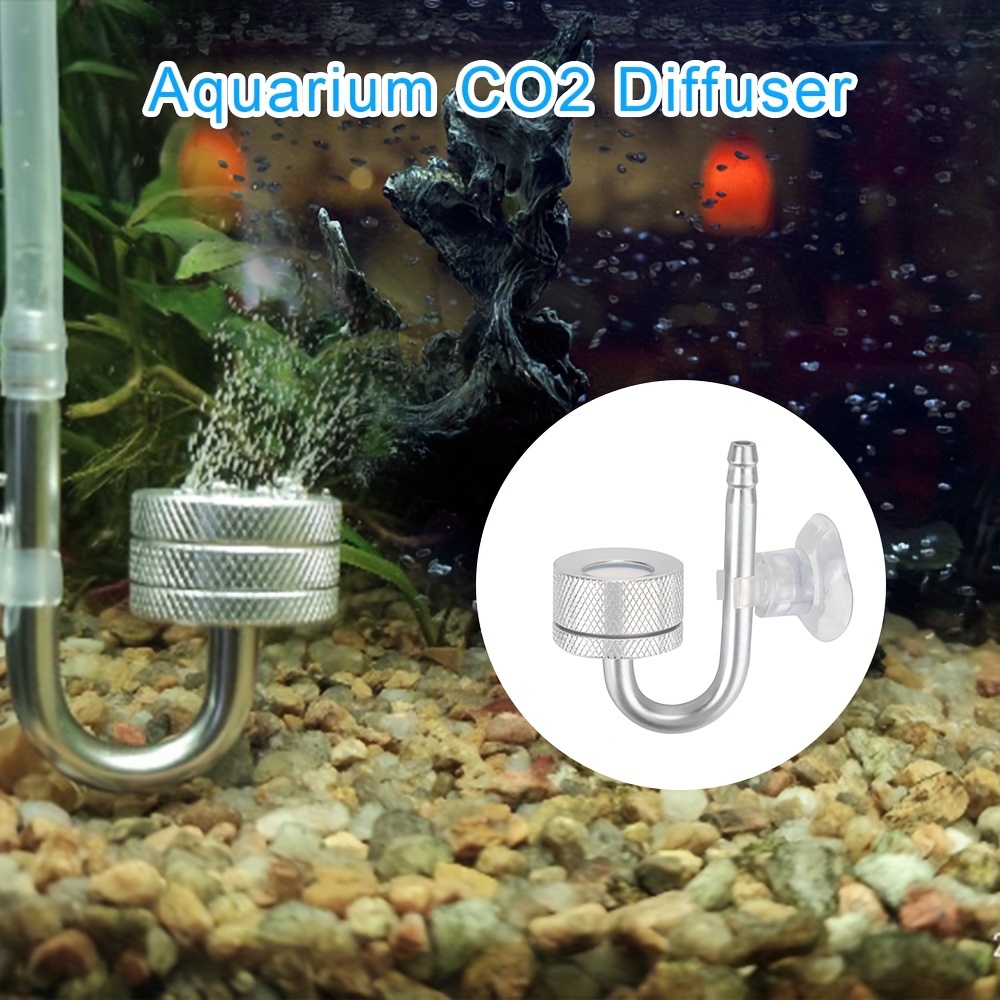 Ventouse De Tube En Verre De Diffuseur De CO2 D'aquarium Pour Le Réservoir  Planté D'aquarium 20 gallons-rond