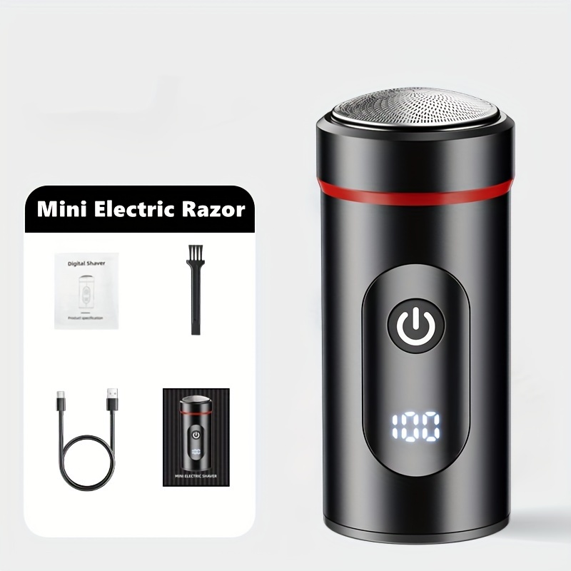 Mini afeitadora eléctrica portátil recargable por USB para hombres