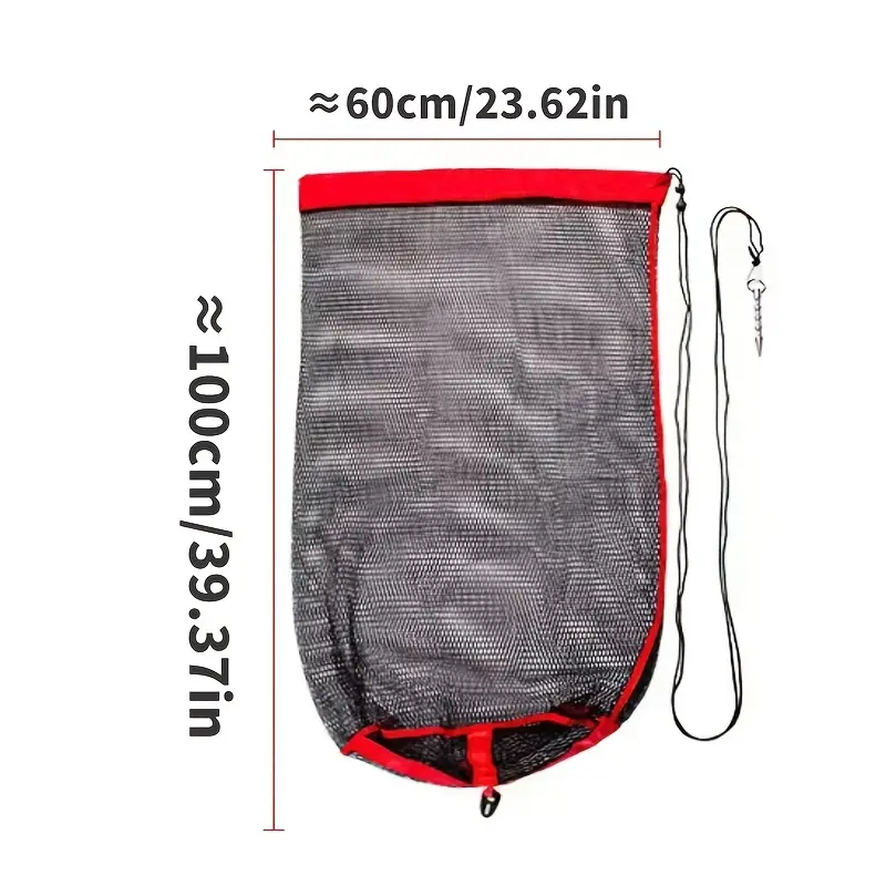 Portable Fish Protection Net Bag Wild Fishing Oxford Cloth - Temu