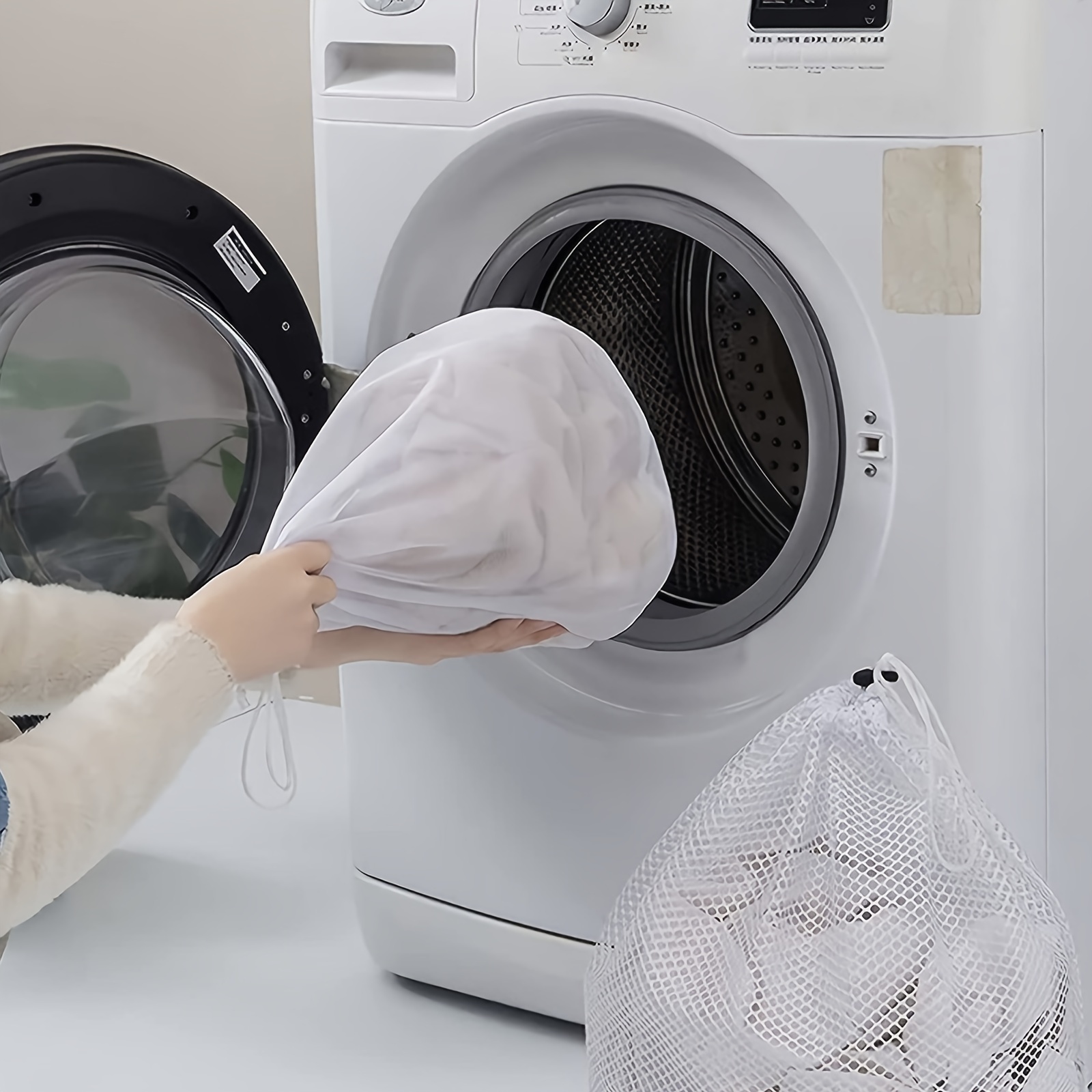Premium Thickened Fine Mesh Laundry Bag Washing Machine - Temu