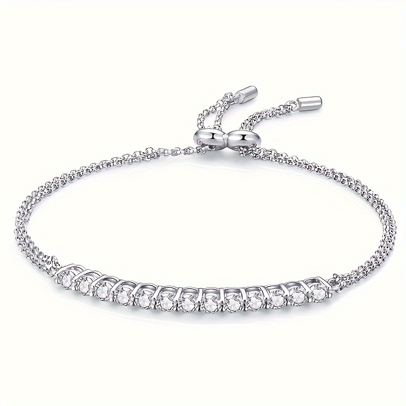 Simple clearance tennis bracelet