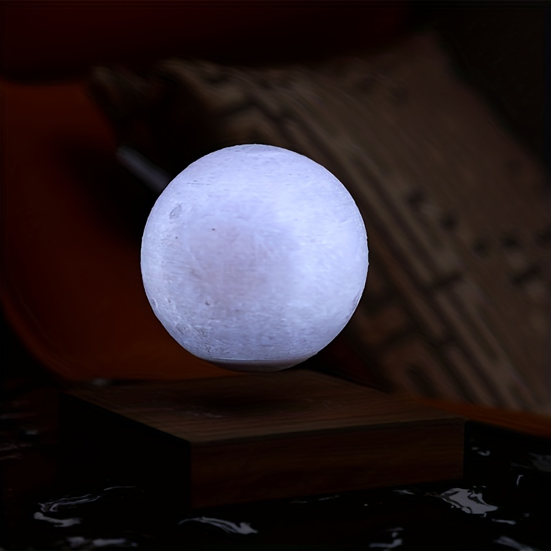 Lámpara de luna levitante, lámpara de luna flotante de 3 colores,decoración  de habitaciones, juguetes tecnológicos de escritorio de oficina XianweiShao  8390615100038