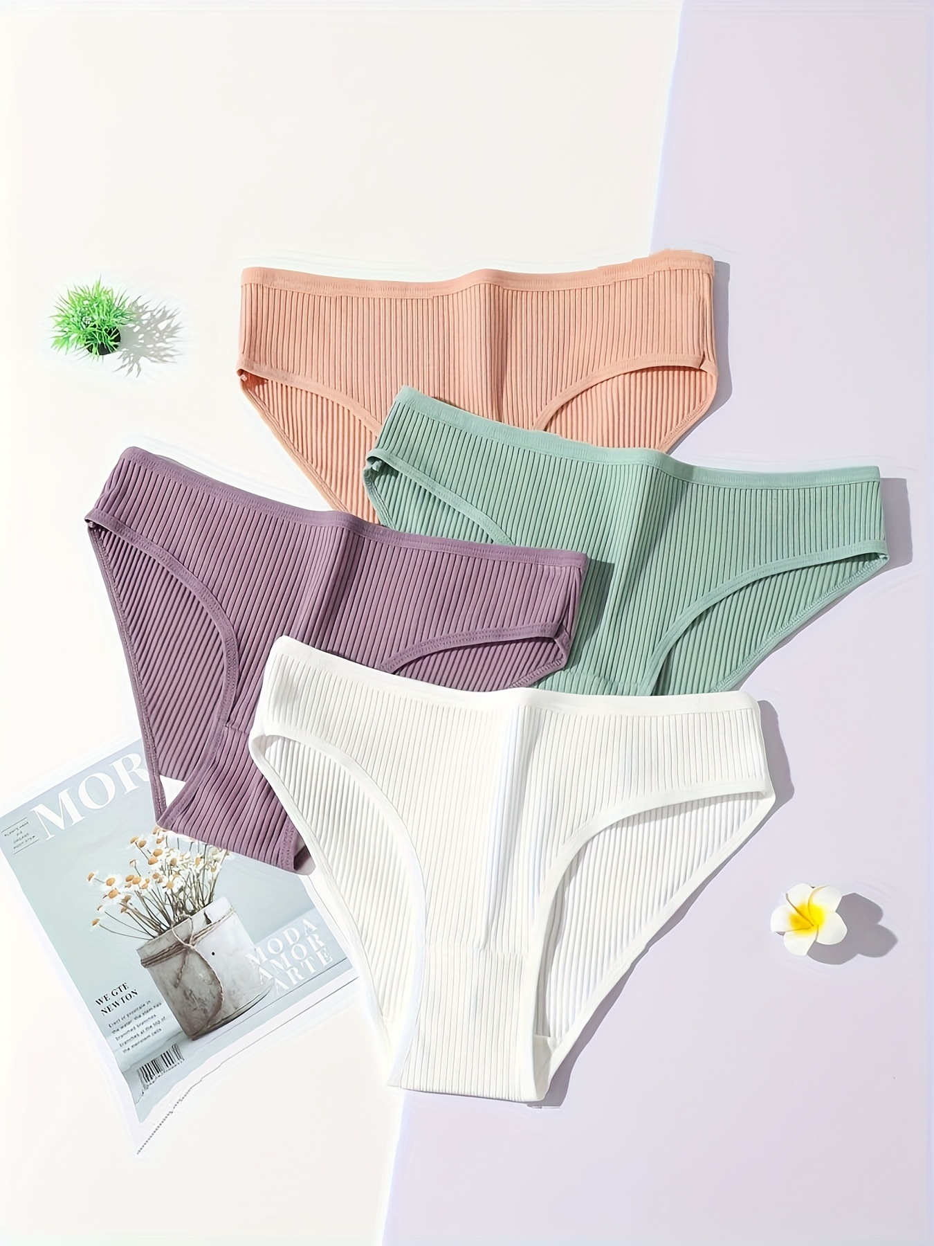 Seamless Bikini Panties Comfy Soft Stretchy Intimates - Temu