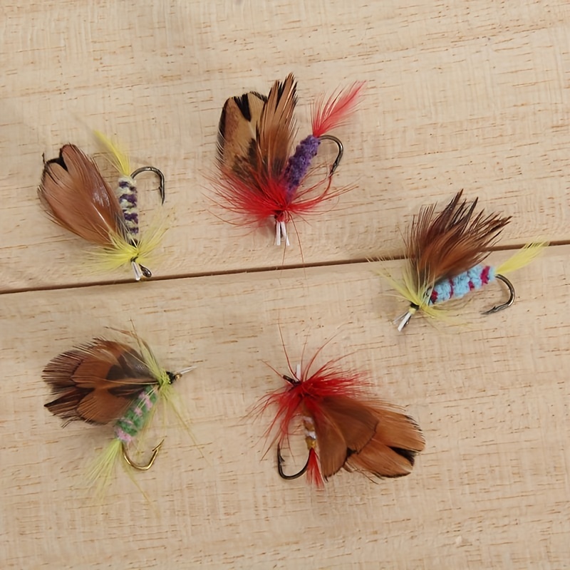 FLY TYING FLY Fishing Lure Dry Flies Hooks Feather Wing Bait Lure for Carp  Trout $8.68 - PicClick AU