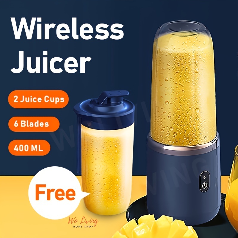 Portable Wireless Blender - Usb Rechargeable Mini Juice Maker For
