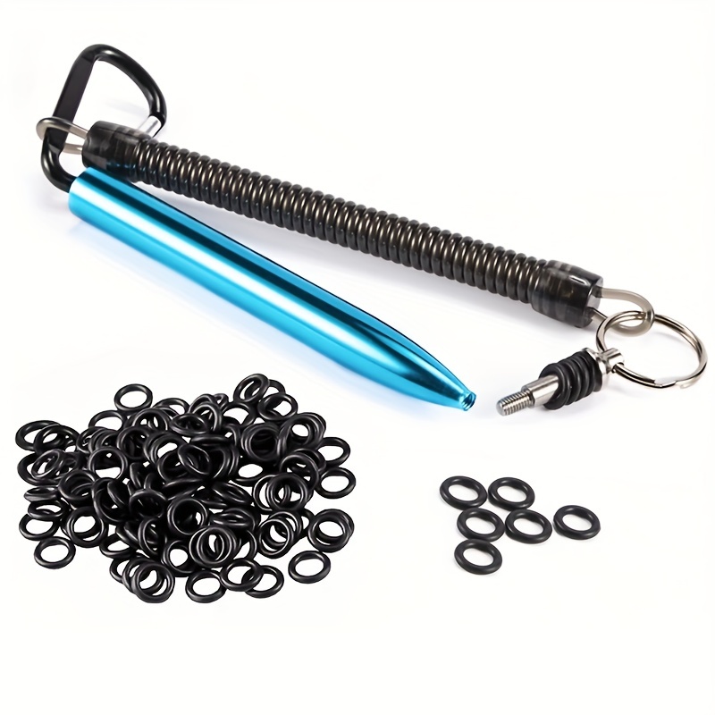 Wacky Rig Tool with 500 Worms, O-Rings, Hooks - UK