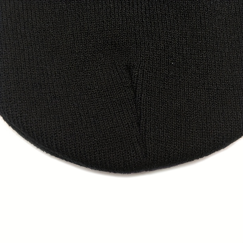 Embroidery Knitted Beanie Hat for Men & Women