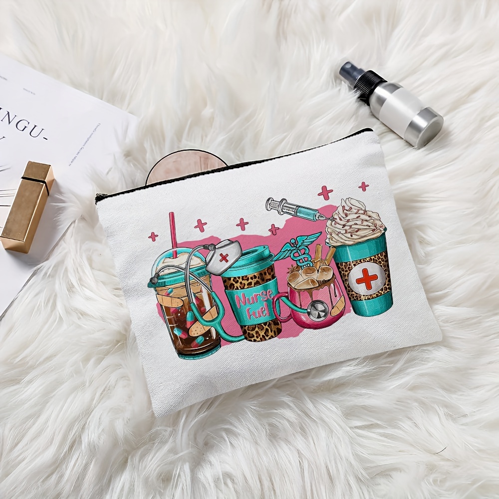 Niedliche Segeltuch-Make-up-Tasche Als Geschenk Für Krankenschwestern & Frauen – Organizer Für Kosmetik