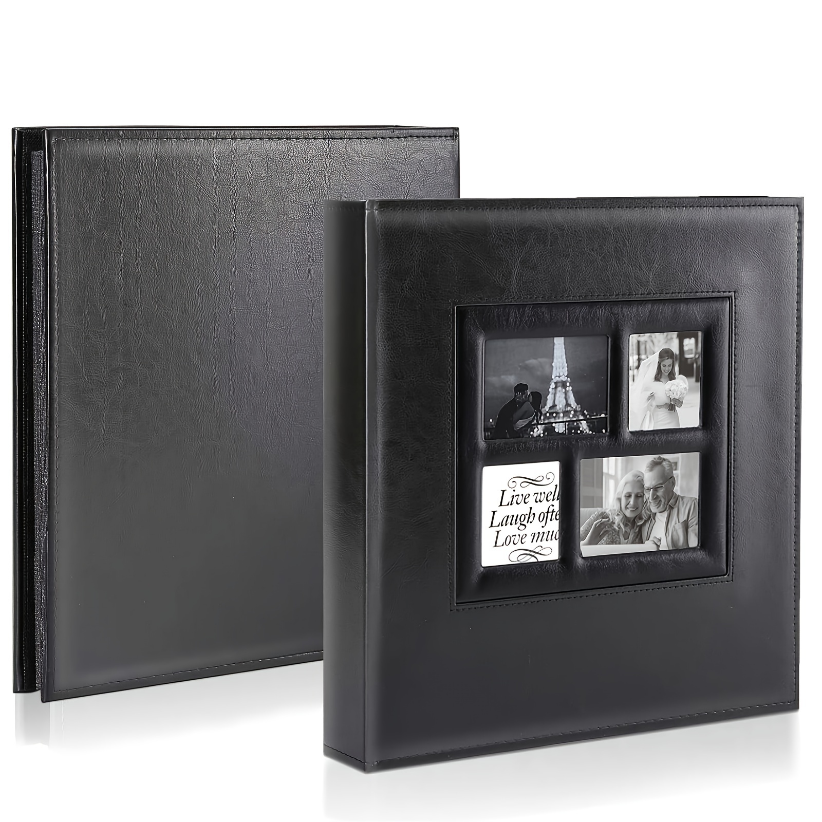 1pc 6inch Photo Album, 600 Pockets Photos, Extra Large Capacity Family  Wedding Picture Albums Holds 600 Horizontal And Vertical Photos
