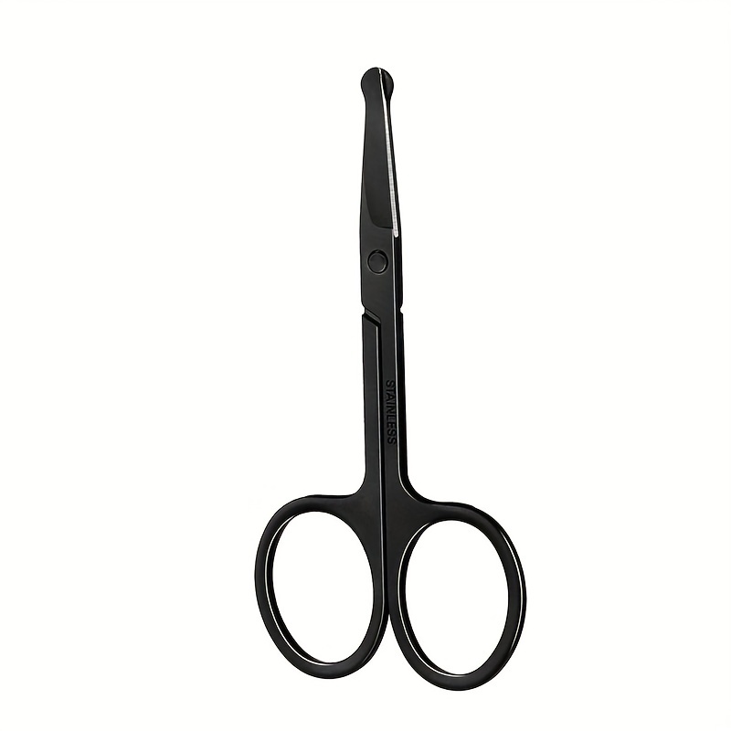 Nose Hair Trimming Scissors Suit For Facial Hair Ear Hair - Temu