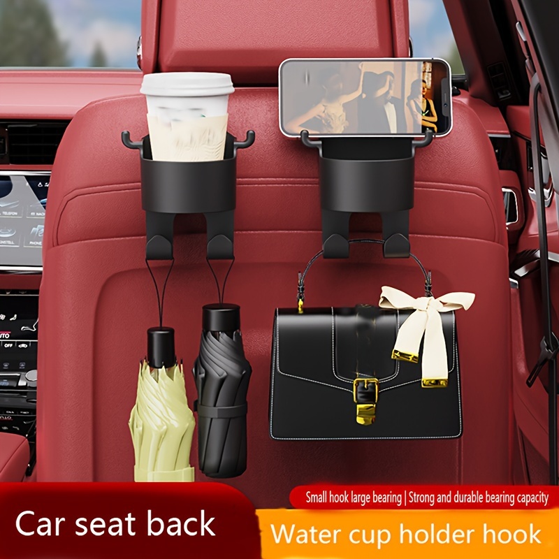 1 set porte - gobelet siège arrière voiture, porte - bouteille avec 2  crochets, accessoires auto, accessoires intérieurs