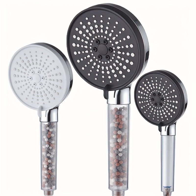 Swiecedon Pommeau de douche à main - Économe en eau - Avec filtre - 4 modes  - Haute pression - Économie d'eau - Pour salle de bain - Pommeau de douche