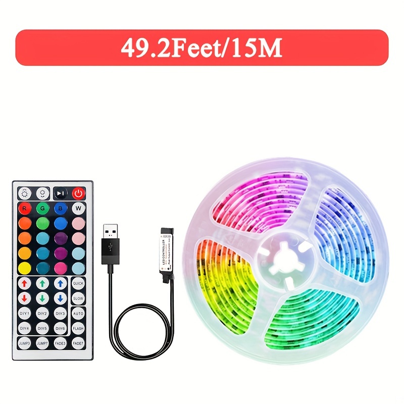 Led Strip Light Rgb 5050 44 keys Infrared Controller Night - Temu