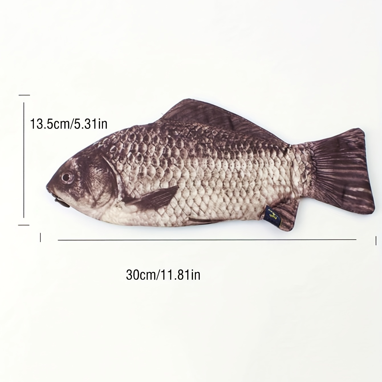 Simulation Crucian Carp Pencil Case Wallet Salted Fish - Temu