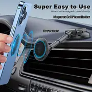 magnetic phone holder for car powerful magnets suction cell phone holder phone stand for car fit all smartphones details 2