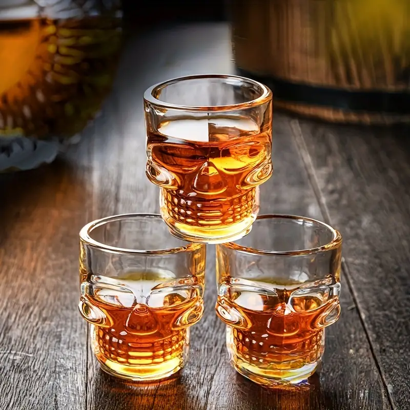 6 Pezzi Bicchieri Whisky Mini Skull Bicchieri Whisky Horror - Temu
