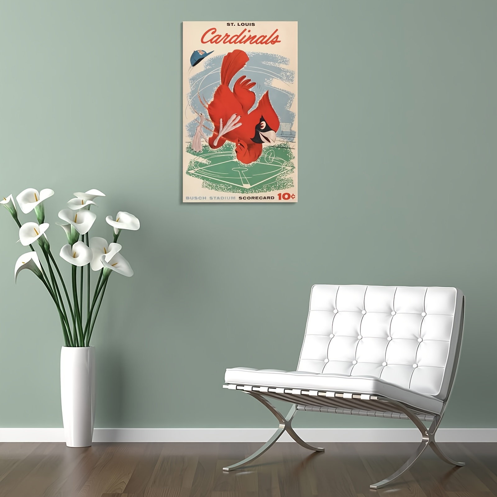 St. Louis Cardinals Vintage 1958 Scorecard Poster